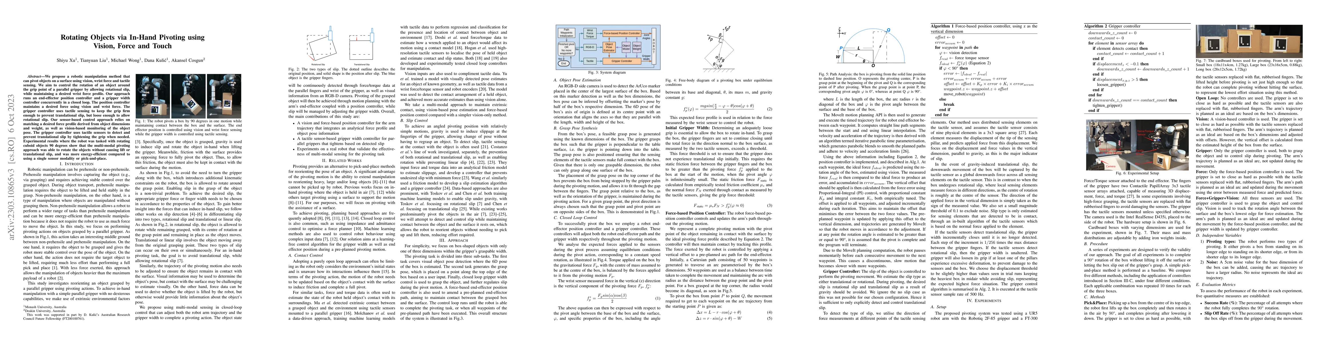 Thumbnail for Rotating Objects via In-Hand Pivoting using Vision, Force and Touch