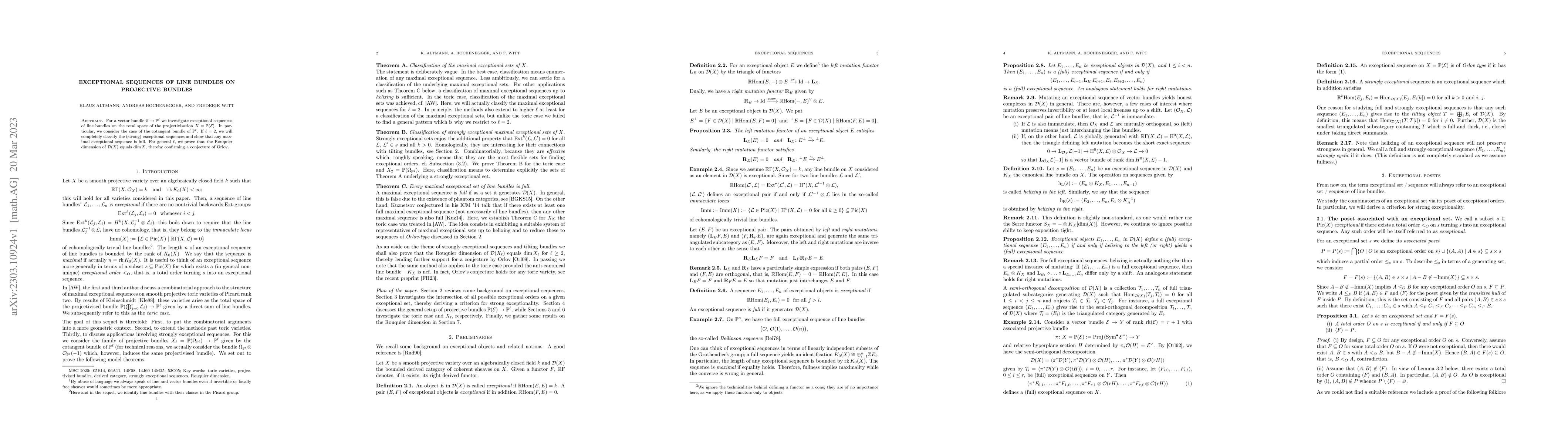 Thumbnail for Exceptional sequences of line bundles on projective bundles