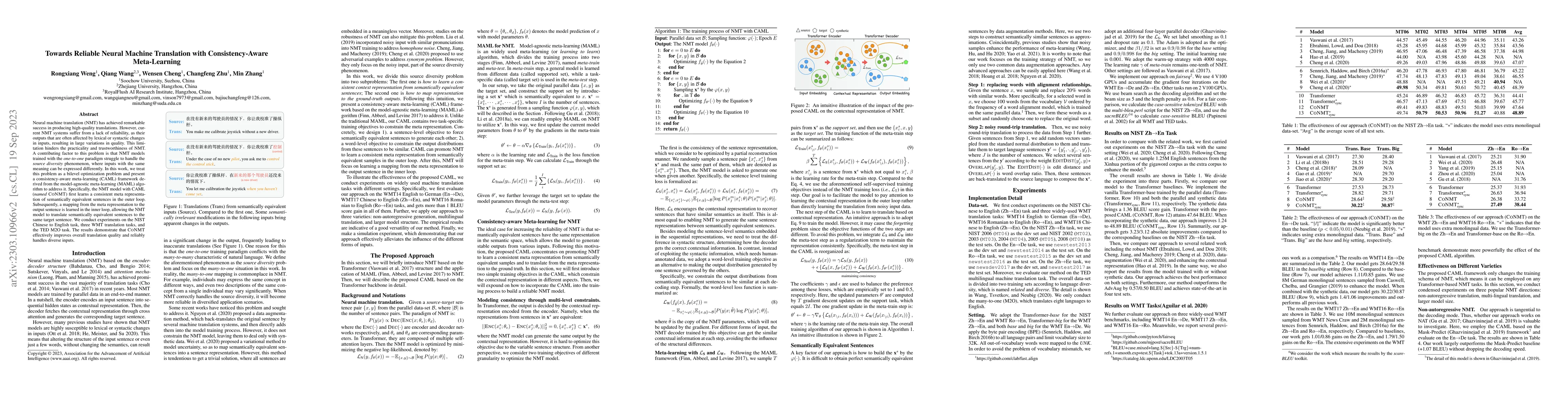 Thumbnail for Towards Reliable Neural Machine Translation with Consistency-Aware
  Meta-Learning