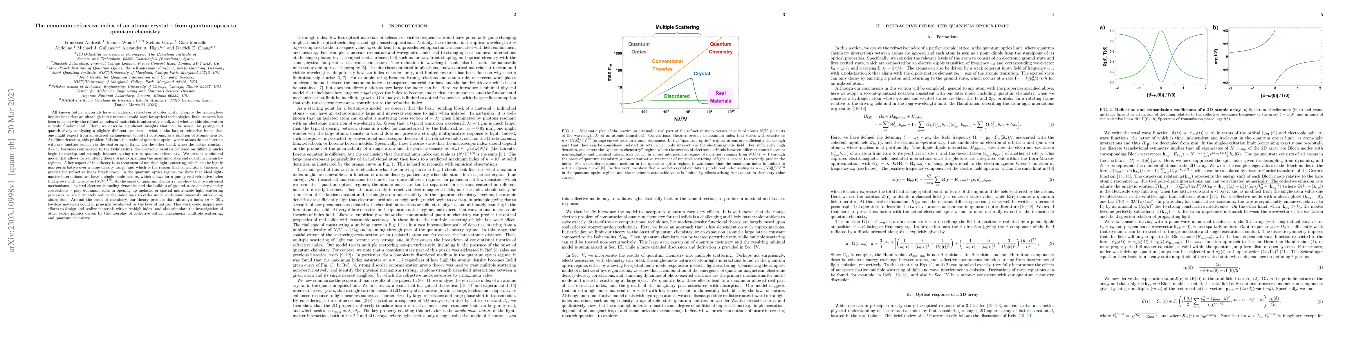 Thumbnail for The maximum refractive index of an atomic crystal $\unicode{x2013}$ from
  quantum optics to quantum chemistry