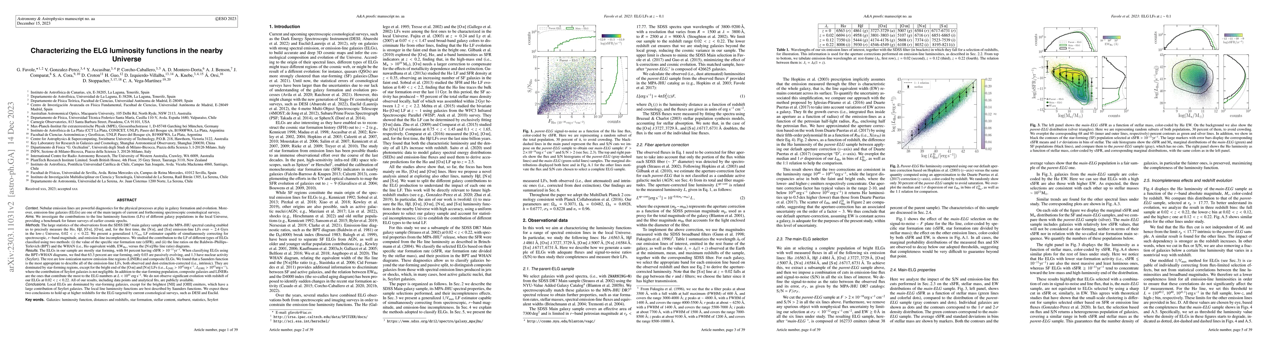 Thumbnail for Characterizing the ELG luminosity functions in the nearby Universe