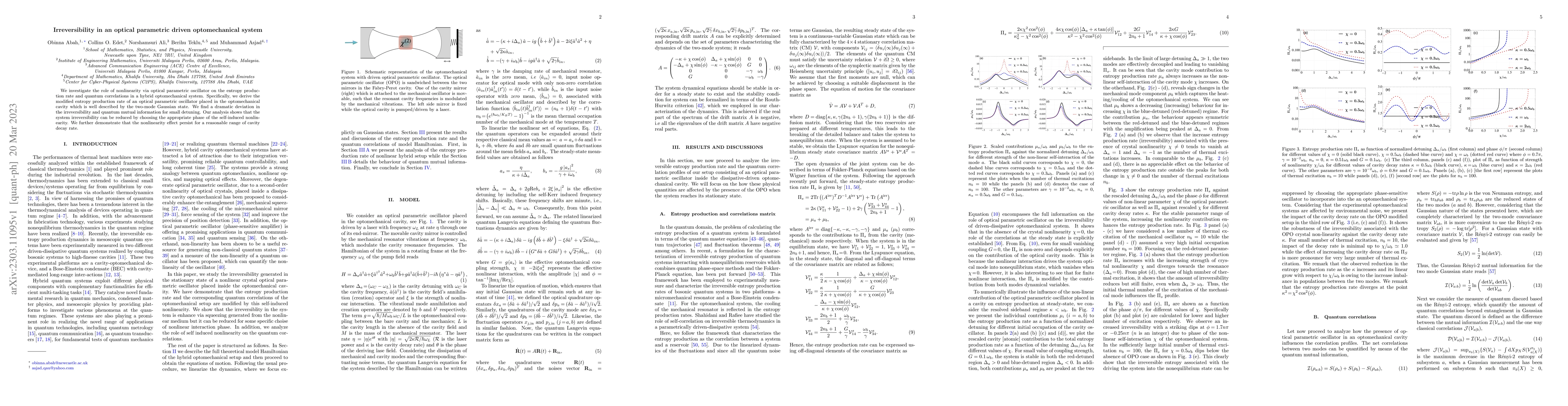 Thumbnail for Irreversibility in an optical parametric driven optomechanical system