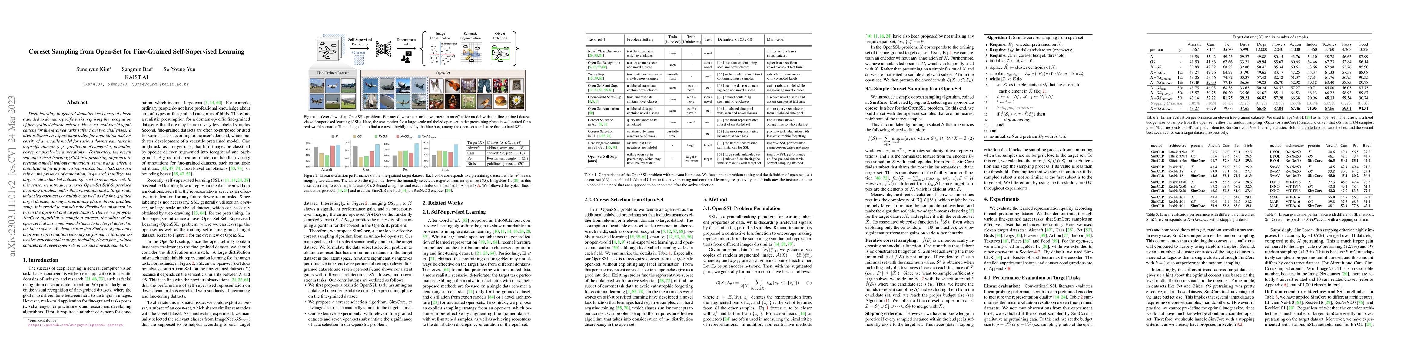 Thumbnail for Coreset Sampling from Open-Set for Fine-Grained Self-Supervised Learning