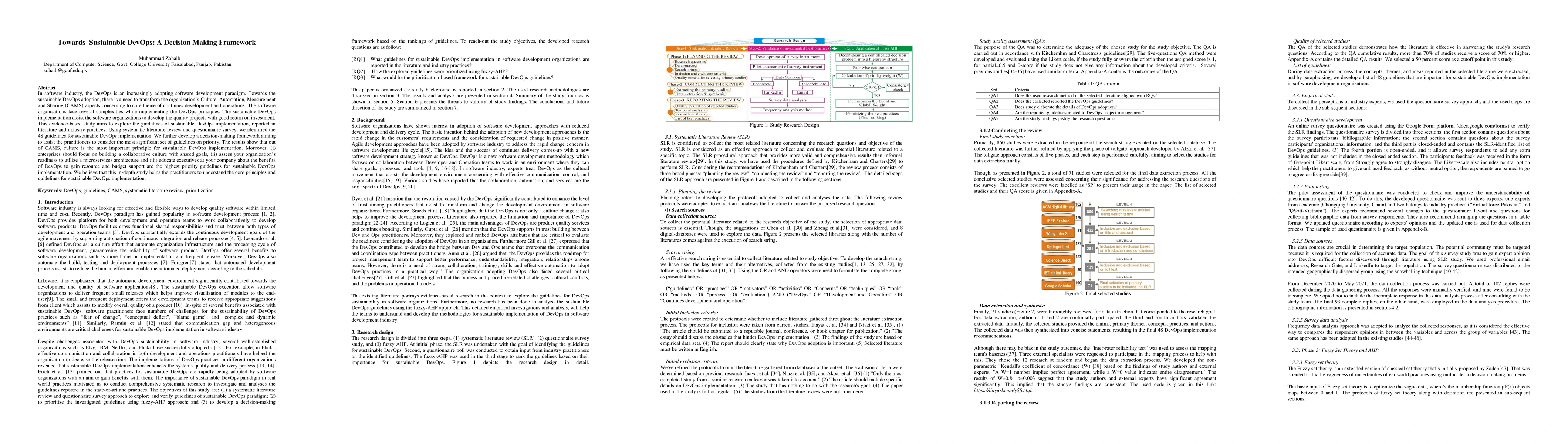 Thumbnail for Towards Sustainable DevOps: A Decision Making Framework