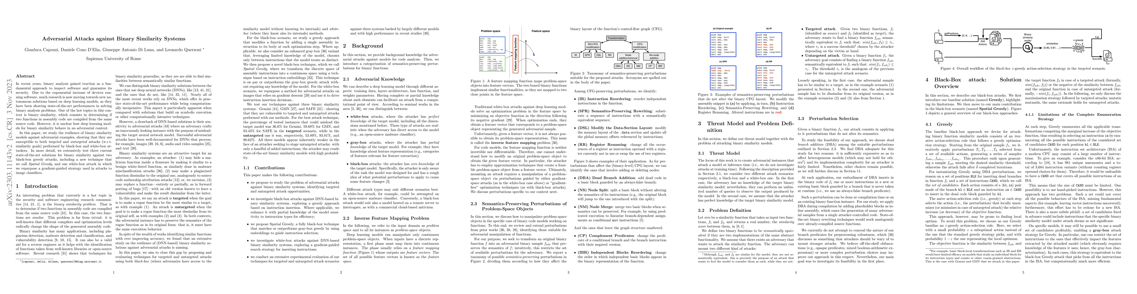Thumbnail for Adversarial Attacks against Binary Similarity Systems
