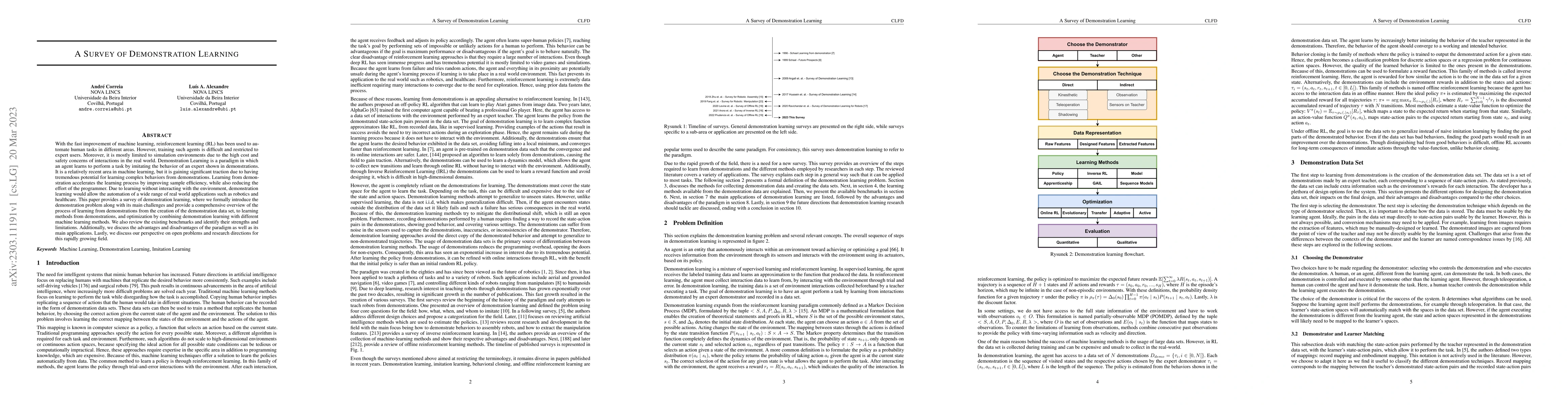 Thumbnail for A Survey of Demonstration Learning