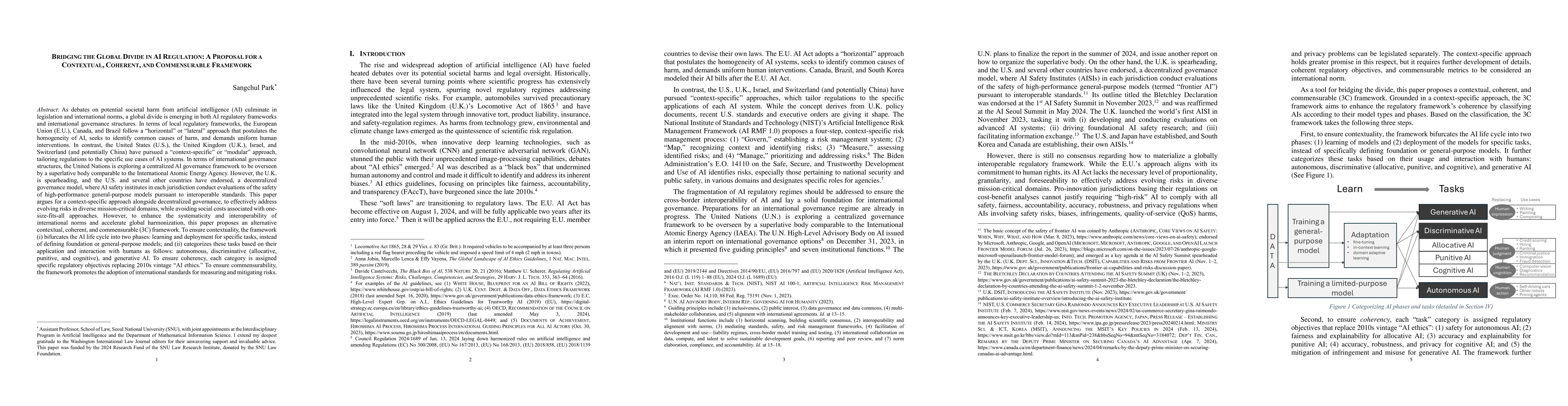 Thumbnail for Bridging the Global Divide in AI Regulation: A Proposal for a
  Contextual, Coherent, and Commensurable Framework