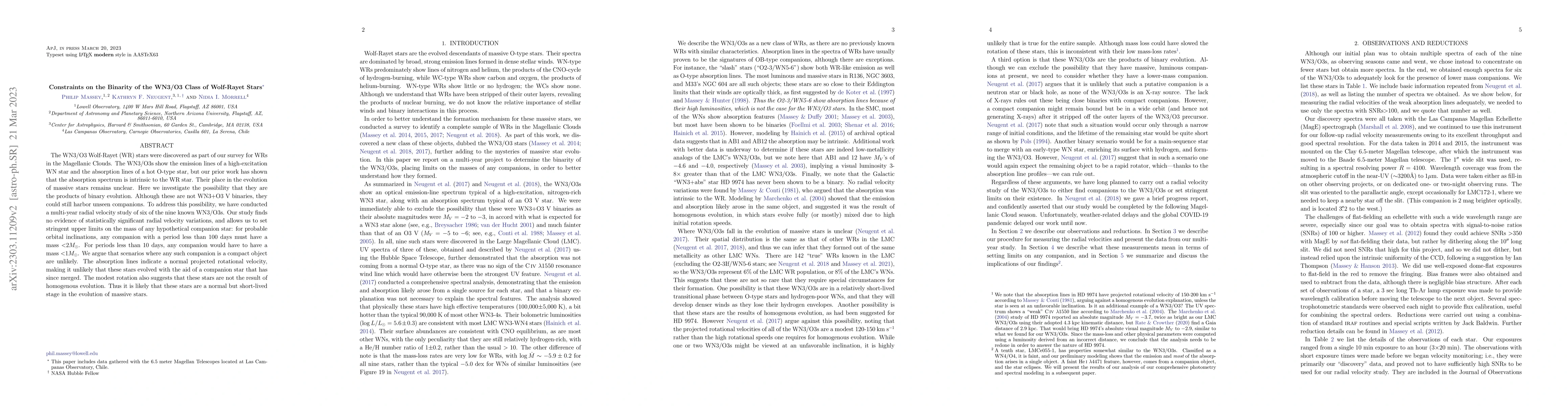 Thumbnail for Constraints on the Binarity of the WN3/O3 Class of Wolf-Rayet Stars