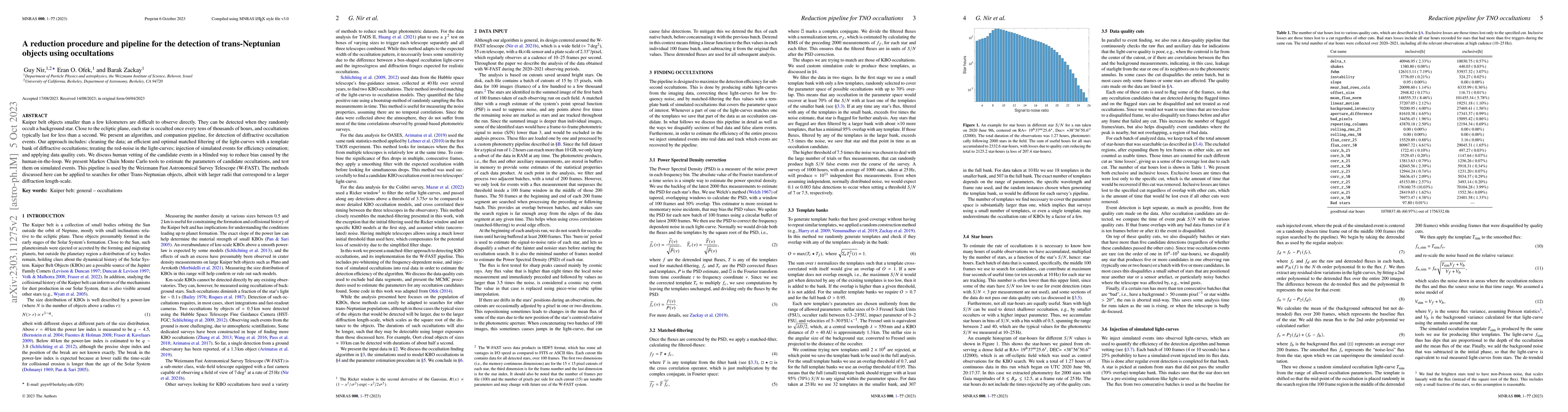 Thumbnail for A reduction procedure and pipeline for the detection of trans-Neptunian
  objects using occultations