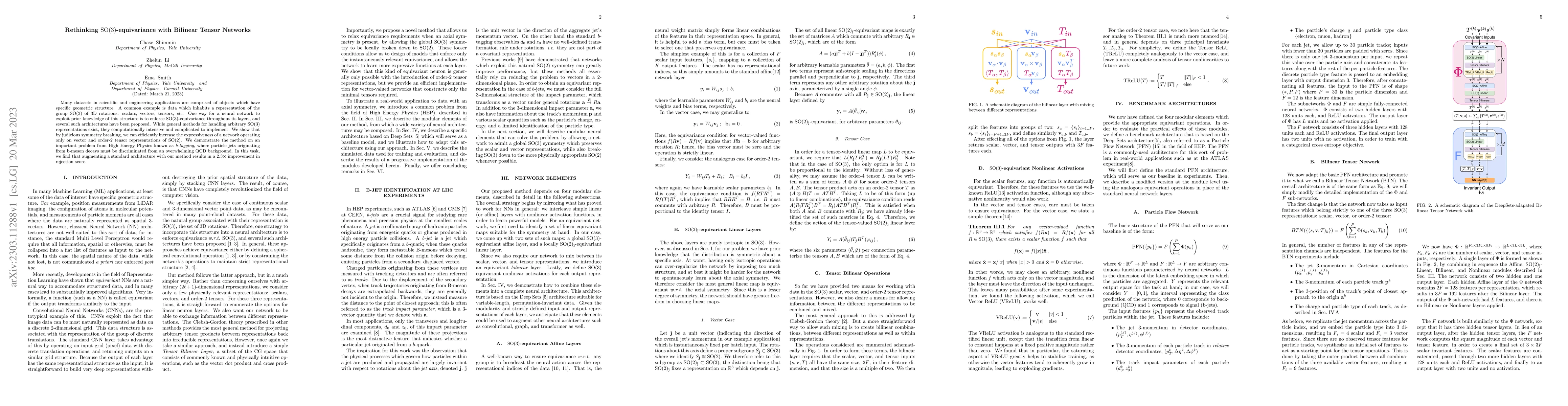 Thumbnail for Rethinking SO(3)-equivariance with Bilinear Tensor Networks