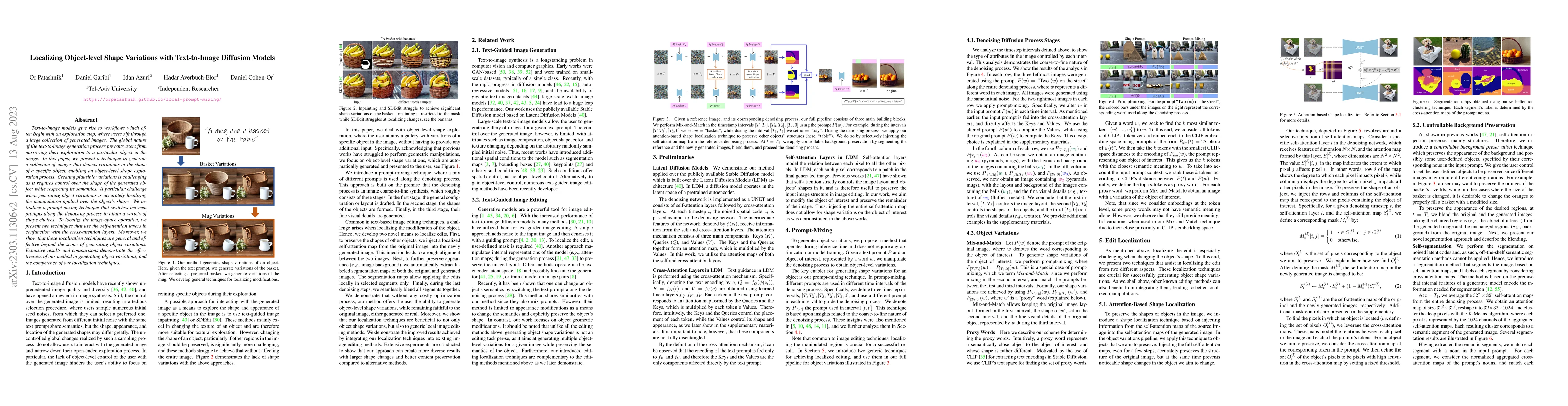 Thumbnail for Localizing Object-level Shape Variations with Text-to-Image Diffusion
  Models