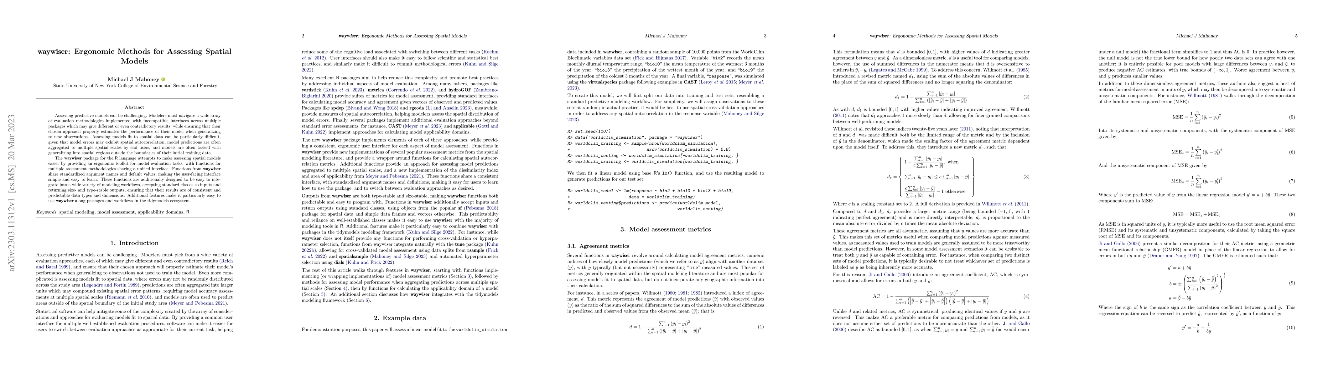 Thumbnail for waywiser: Ergonomic Methods for Assessing Spatial Models