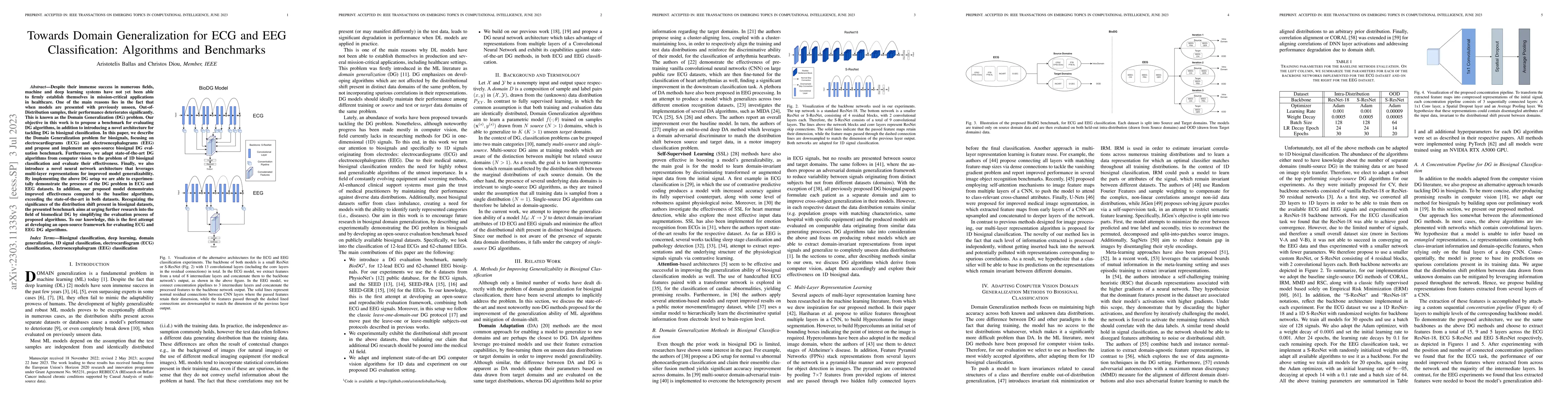 Thumbnail for Towards Domain Generalization for ECG and EEG Classification: Algorithms
  and Benchmarks