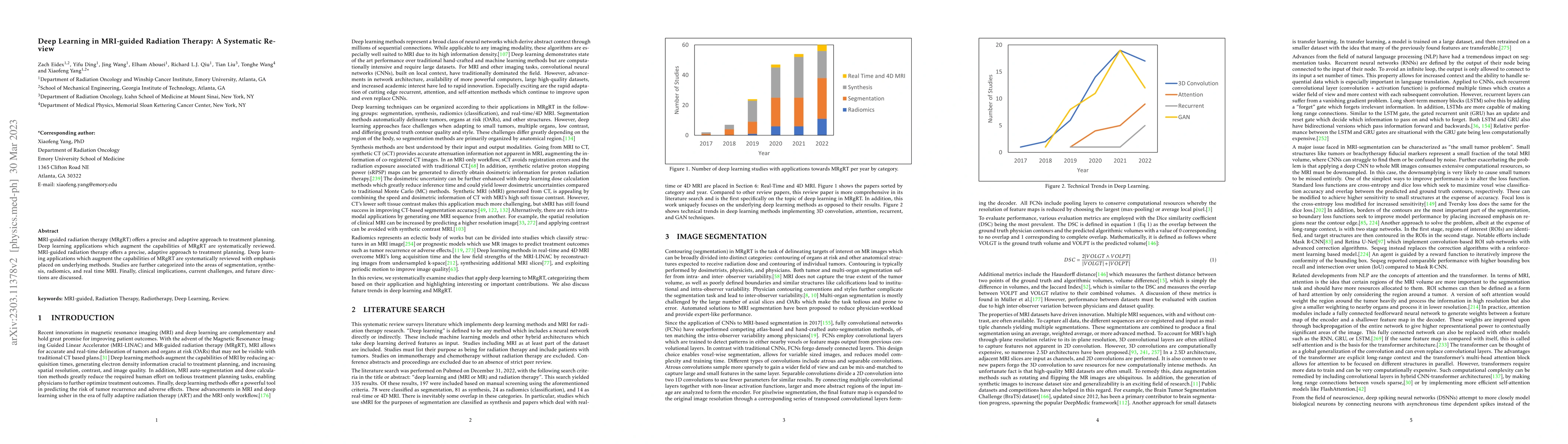 Thumbnail for Deep Learning in MRI-guided Radiation Therapy: A Systematic Review