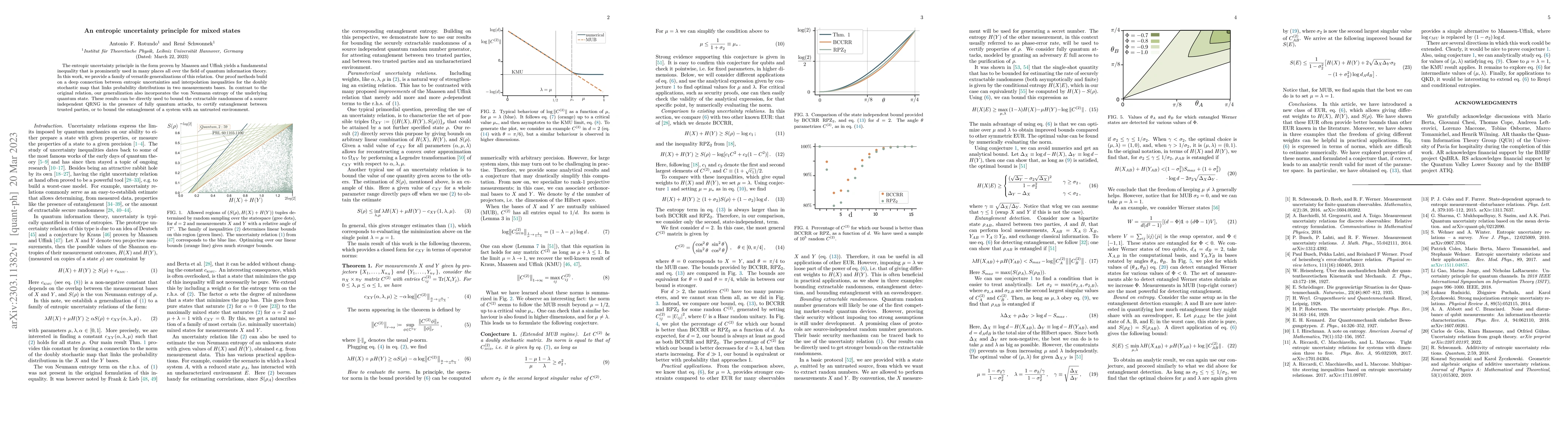 Thumbnail for An entropic uncertainty principle for mixed states