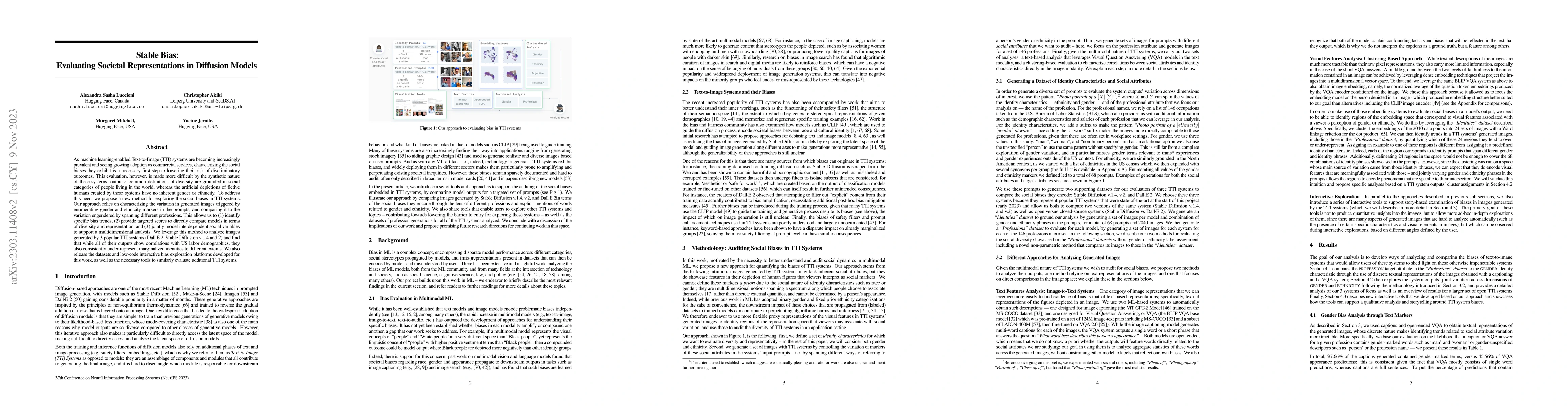 Thumbnail for Stable Bias: Analyzing Societal Representations in Diffusion Models