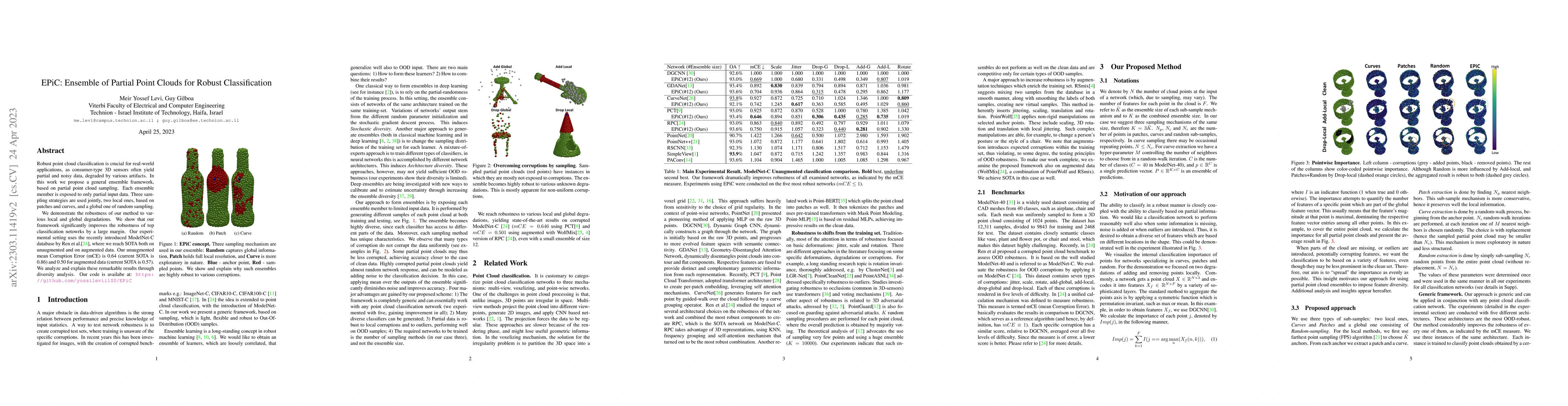 Thumbnail for EPiC: Ensemble of Partial Point Clouds for Robust Classification