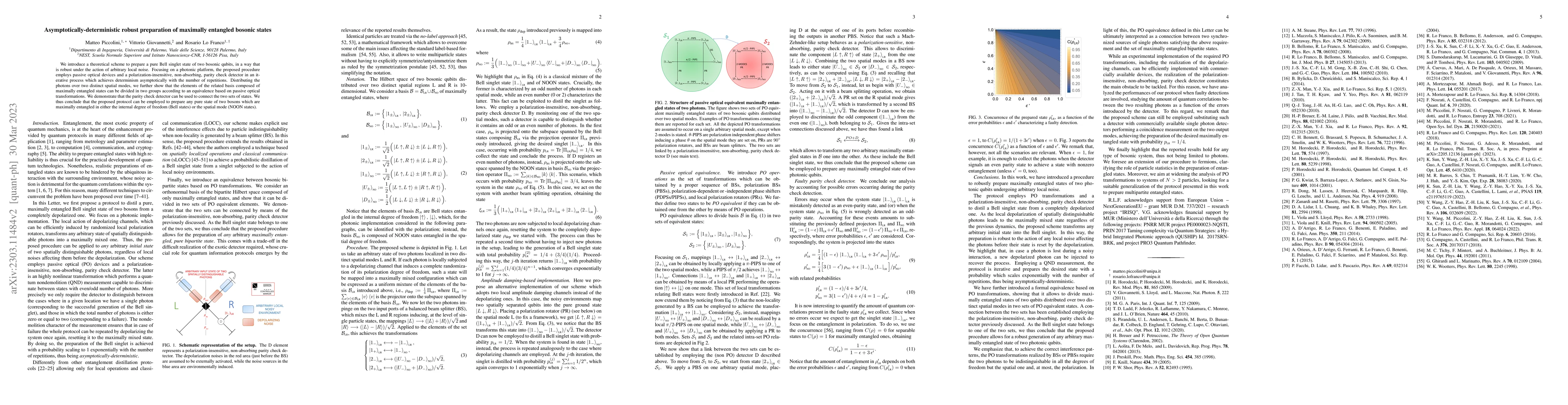 Thumbnail for Asymptotically-deterministic robust preparation of maximally entangled
  bosonic states