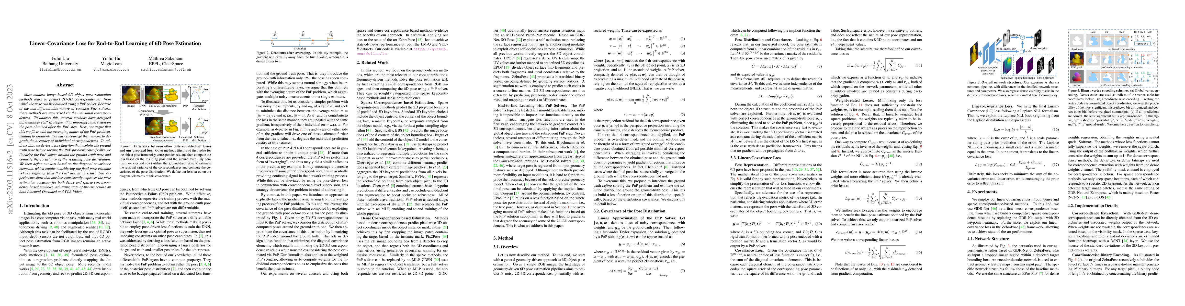 Thumbnail for Linear-Covariance Loss for End-to-End Learning of 6D Pose Estimation