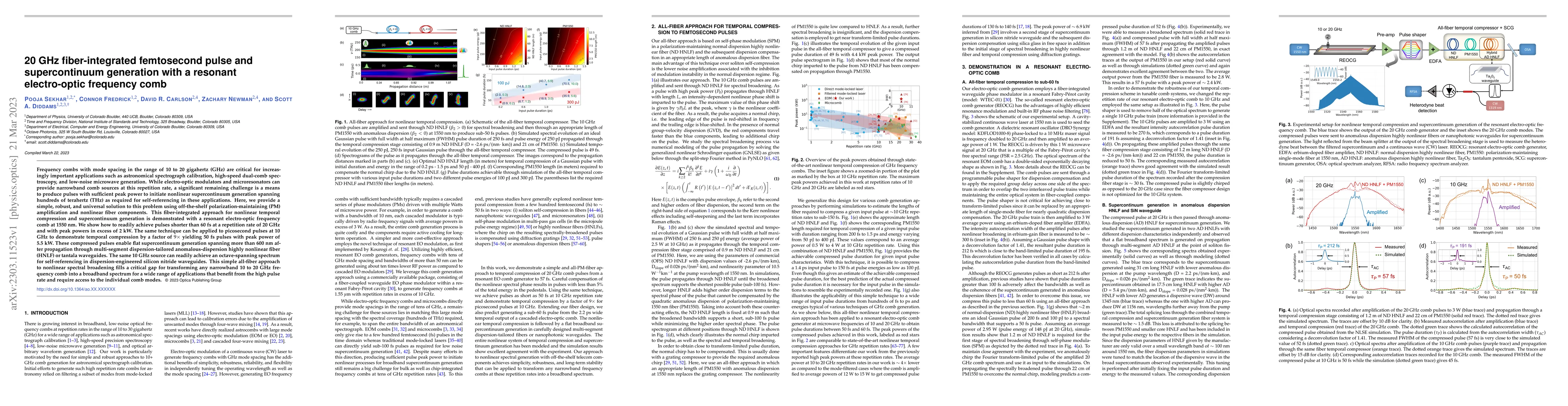 Thumbnail for 20 GHz fiber-integrated femtosecond pulse and supercontinuum generation
  with a resonant electro-optic frequency comb