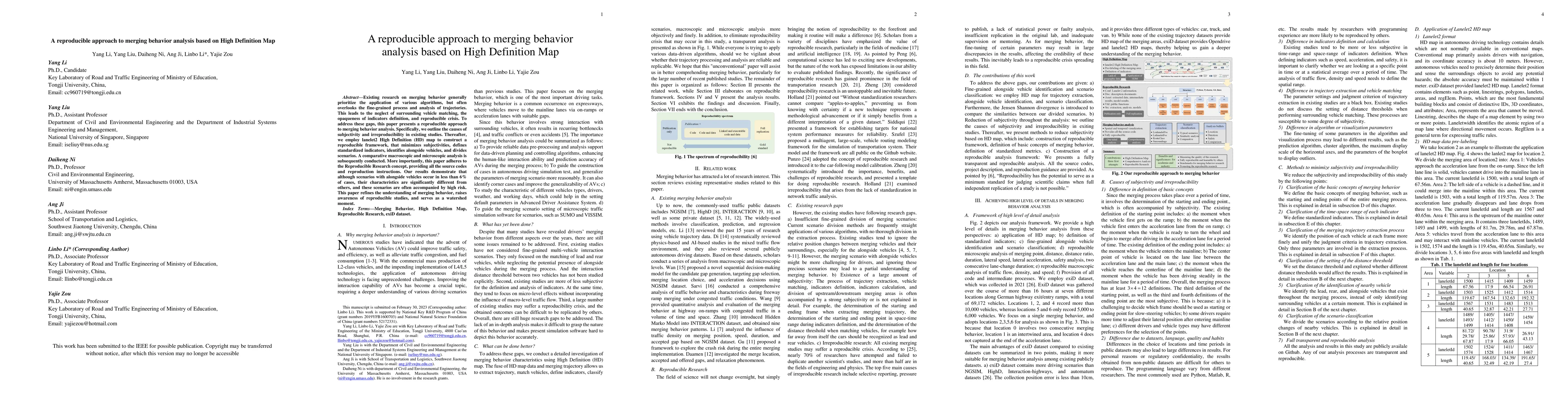 Thumbnail for A reproducible approach to merging behavior analysis based on High
  Definition Map