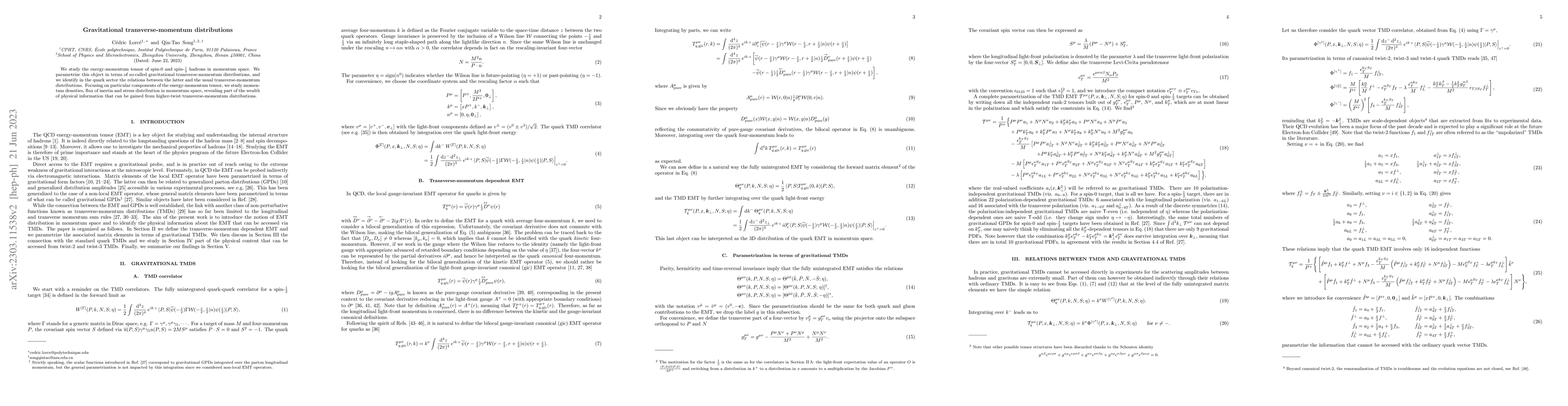 Thumbnail for Gravitational transverse-momentum distributions