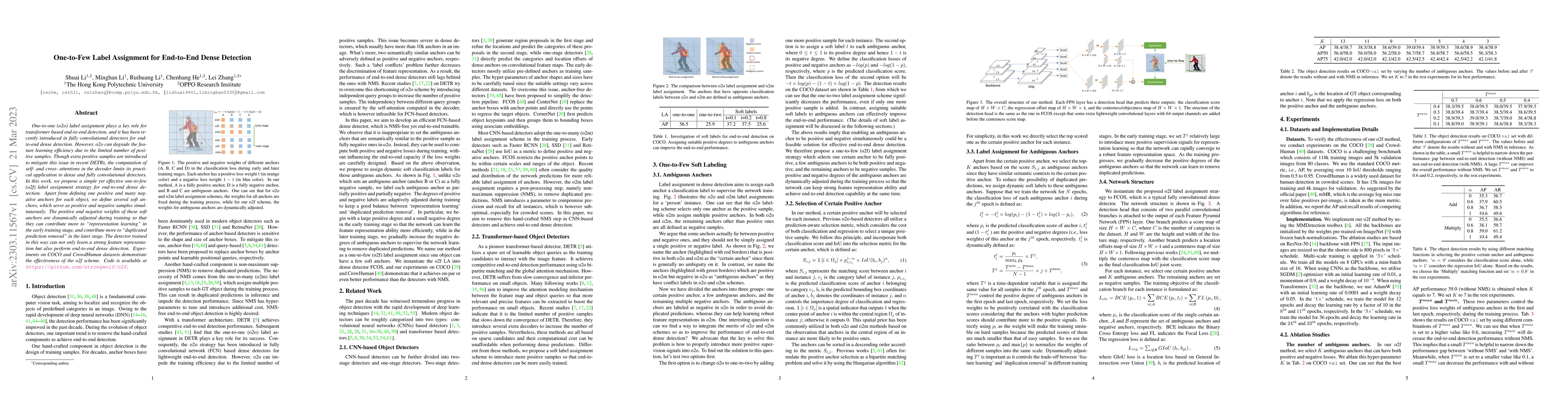 Thumbnail for One-to-Few Label Assignment for End-to-End Dense Detection