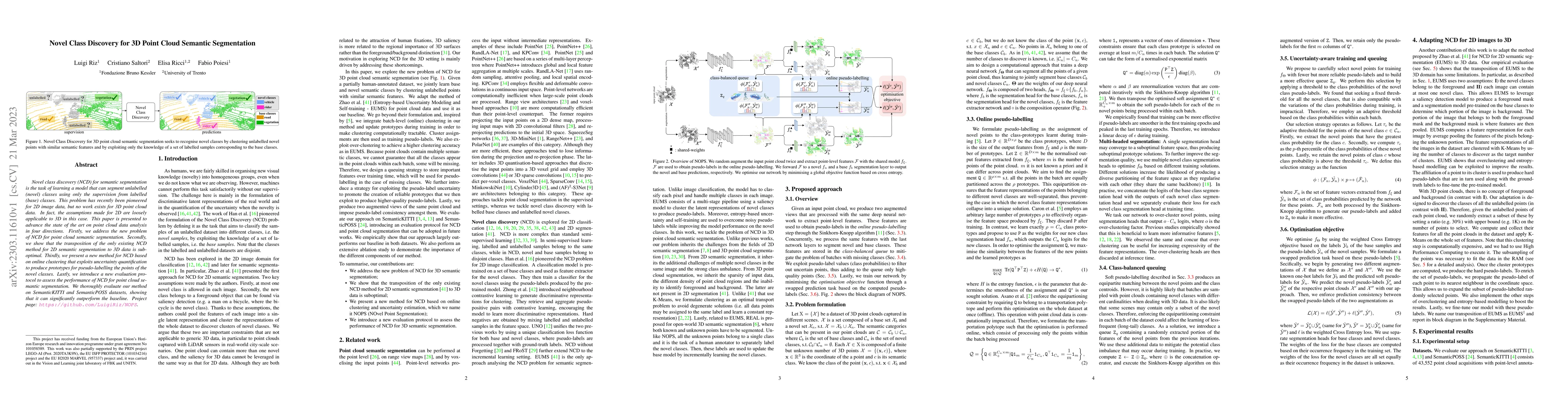 Thumbnail for Novel Class Discovery for 3D Point Cloud Semantic Segmentation