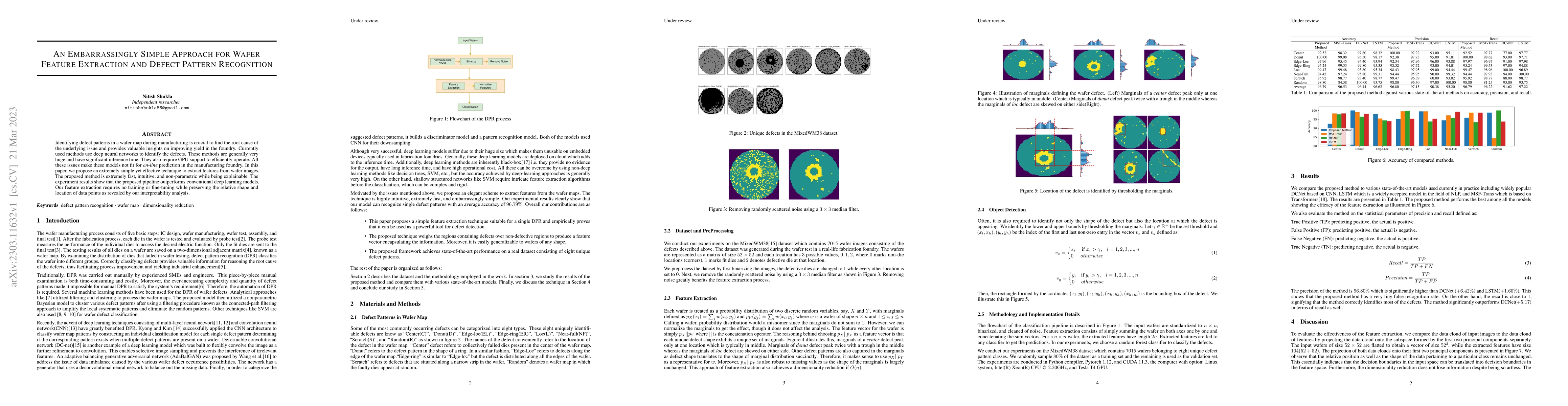 Thumbnail for An Embarrassingly Simple Approach for Wafer Feature Extraction and
  Defect Pattern Recognition