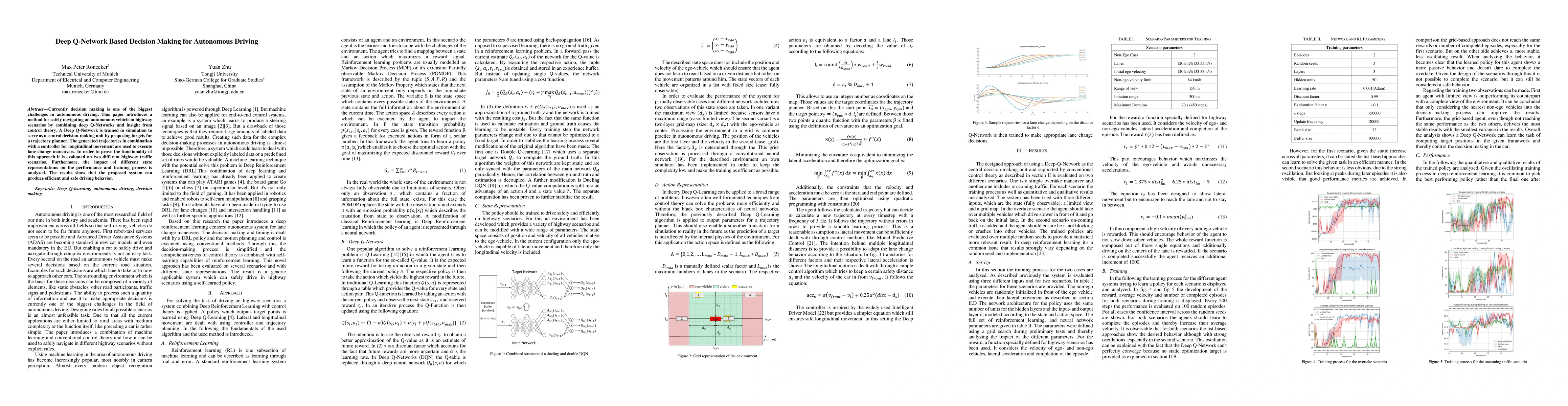 Thumbnail for Deep Q-Network Based Decision Making for Autonomous Driving
