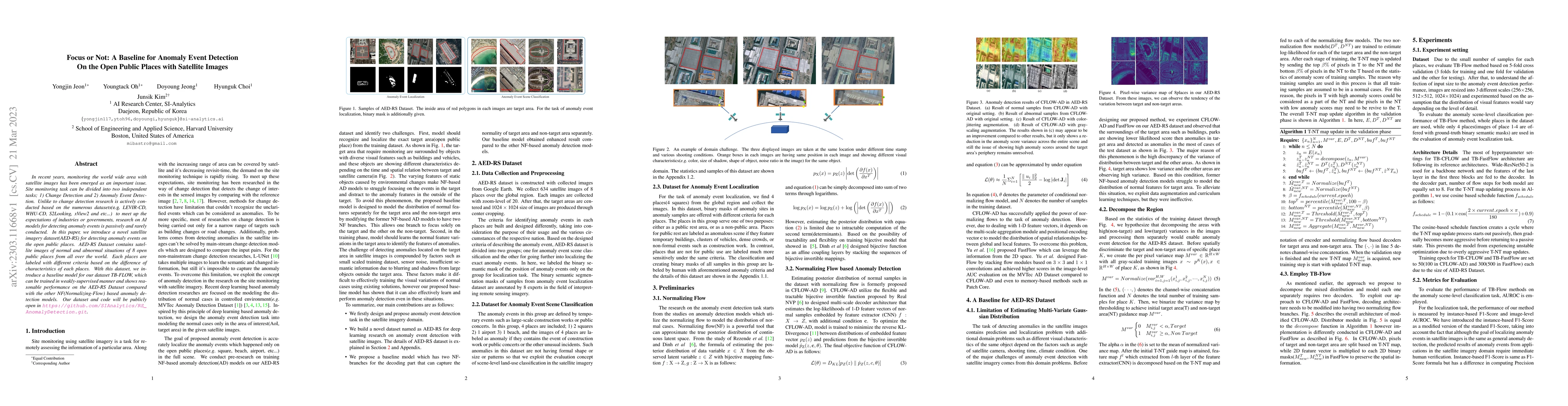 Thumbnail for Focus or Not: A Baseline for Anomaly Event Detection On the Open Public
  Places with Satellite Images