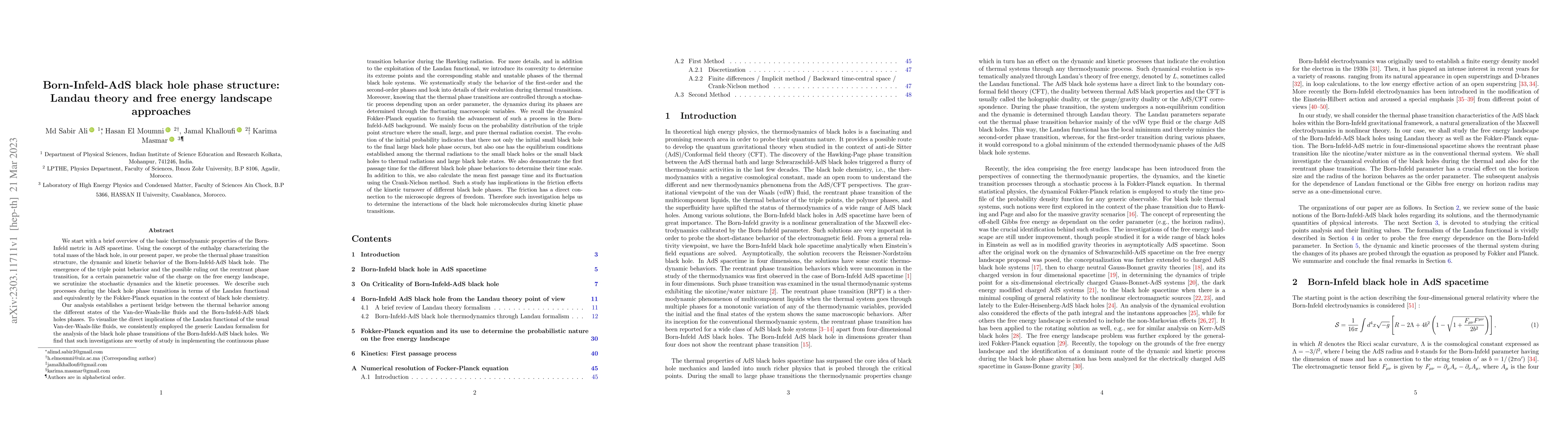 Thumbnail for Born-Infeld-AdS black hole phase structure: Landau theory and free
  energy landscape approaches