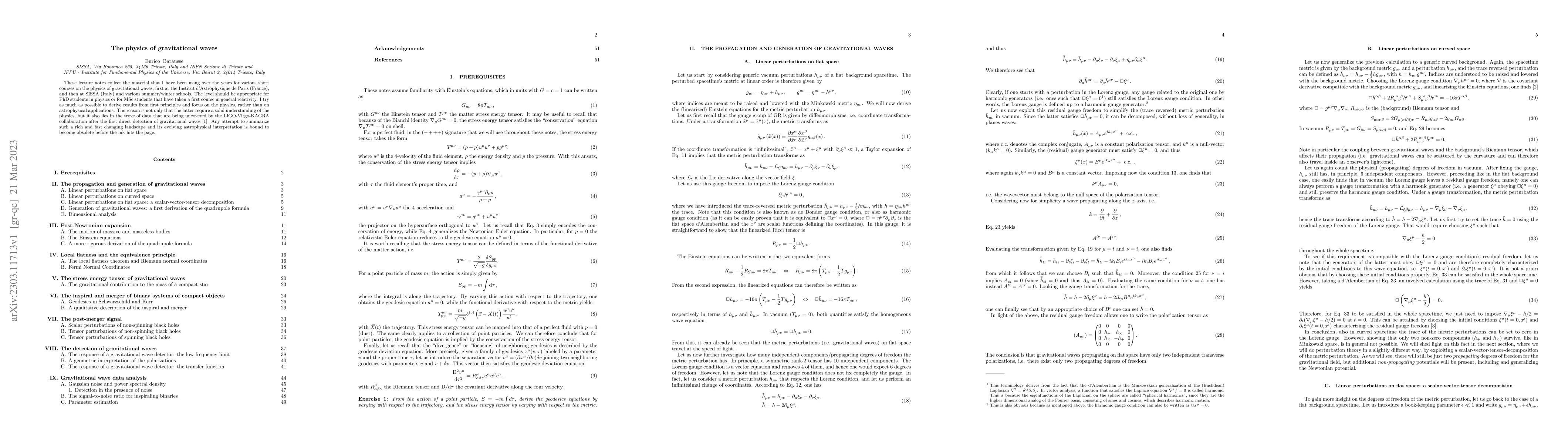 Thumbnail for The physics of gravitational waves