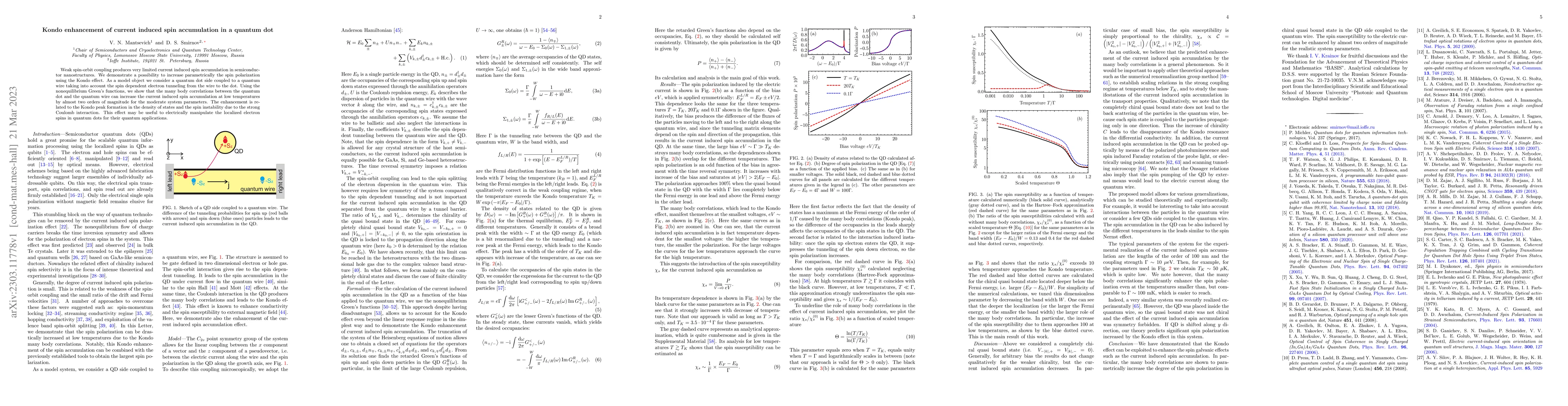 Thumbnail for Kondo enhancement of current induced spin accumulation in a quantum dot