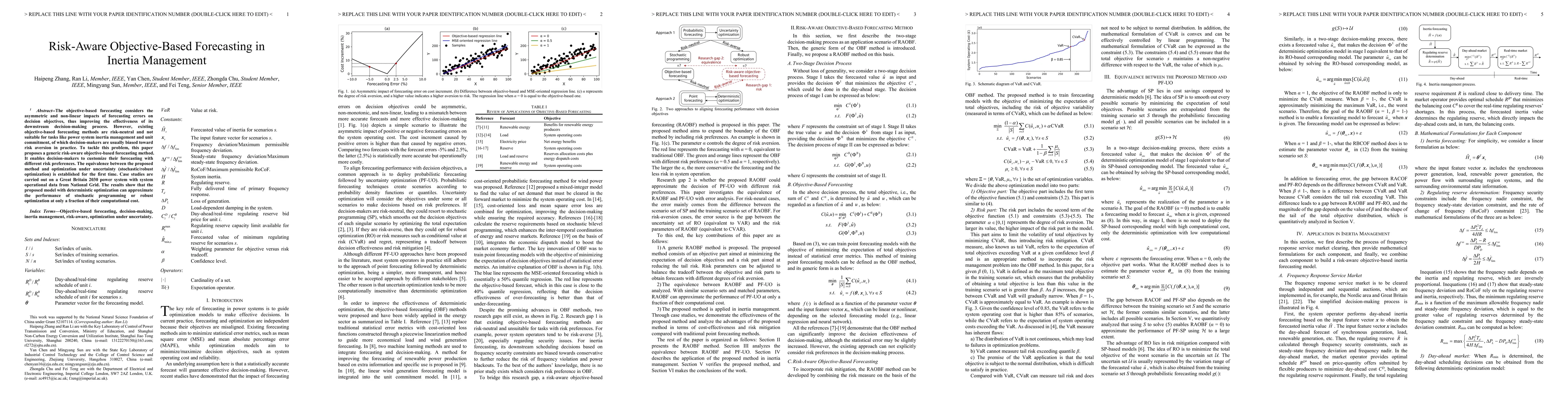 Thumbnail for Risk-Aware Objective-Based Forecasting in Inertia Management