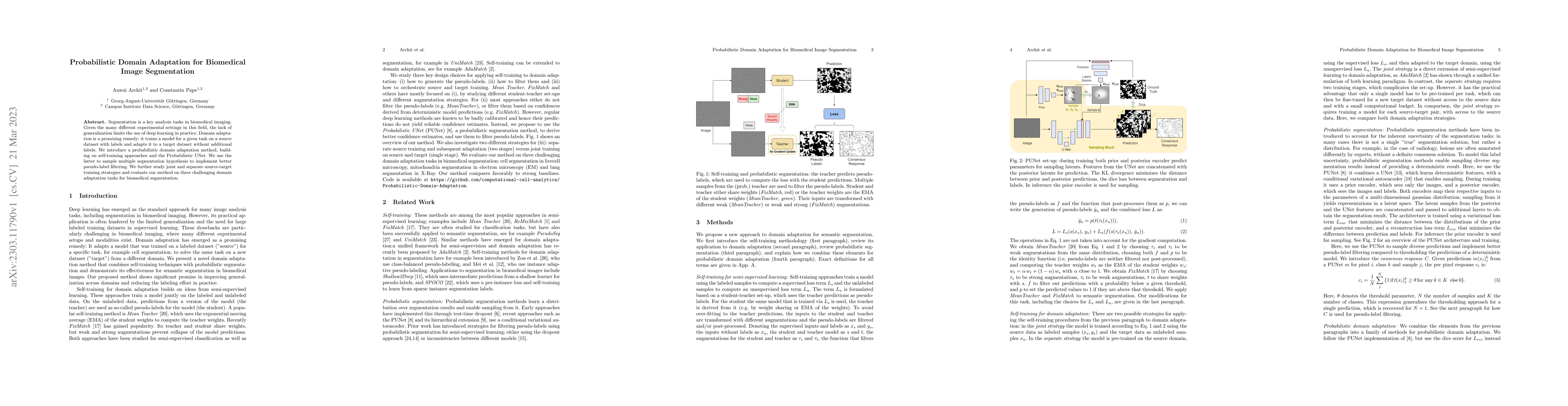 Thumbnail for Probabilistic Domain Adaptation for Biomedical Image Segmentation