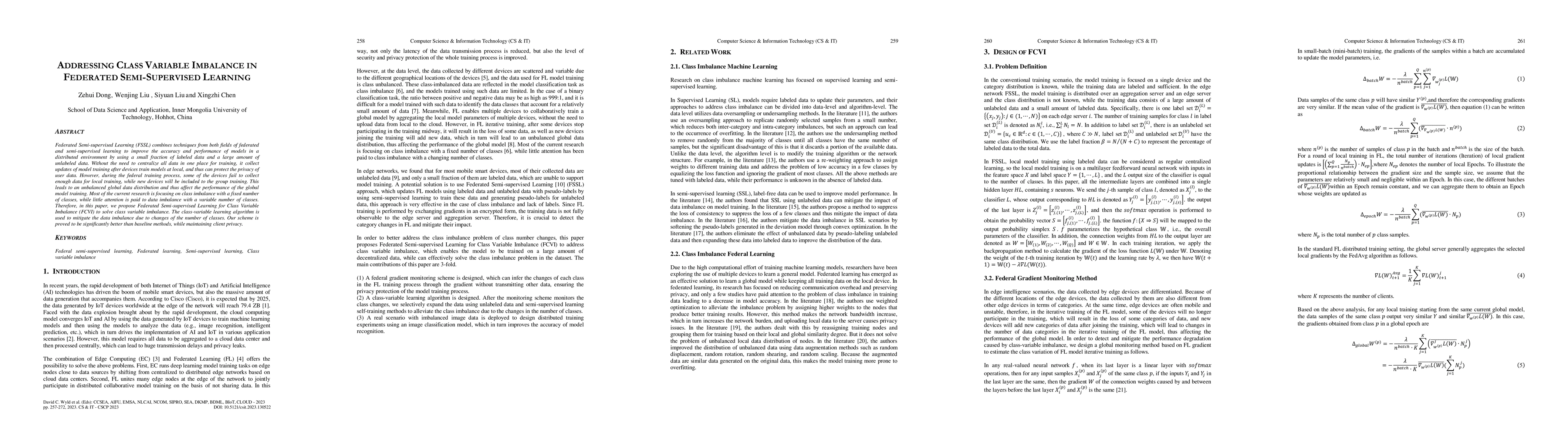 Thumbnail for Addressing Class Variable Imbalance in Federated Semi-supervised
  Learning