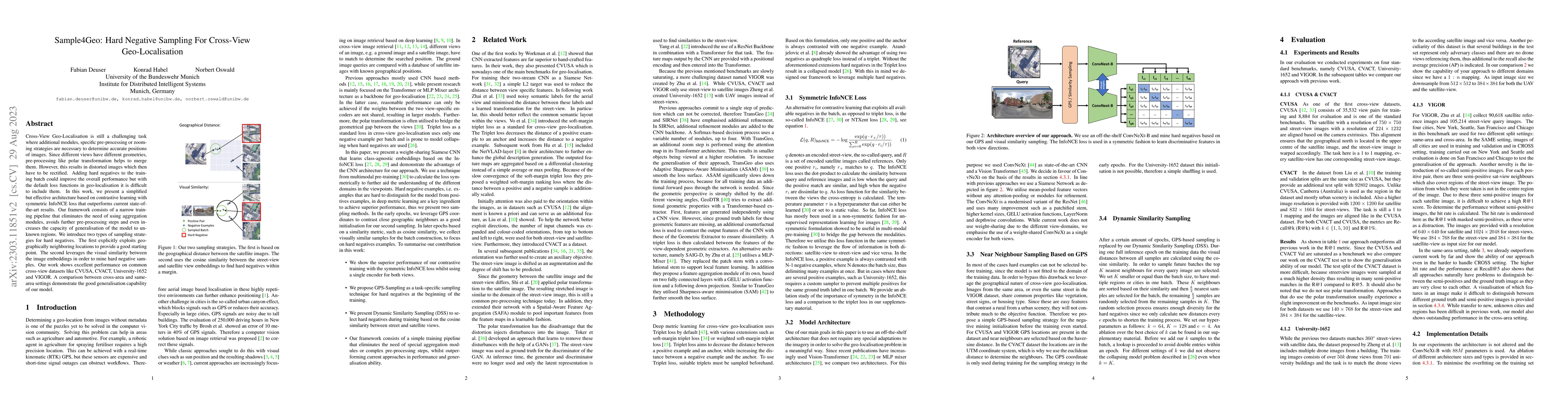 Thumbnail for Sample4Geo: Hard Negative Sampling For Cross-View Geo-Localisation
