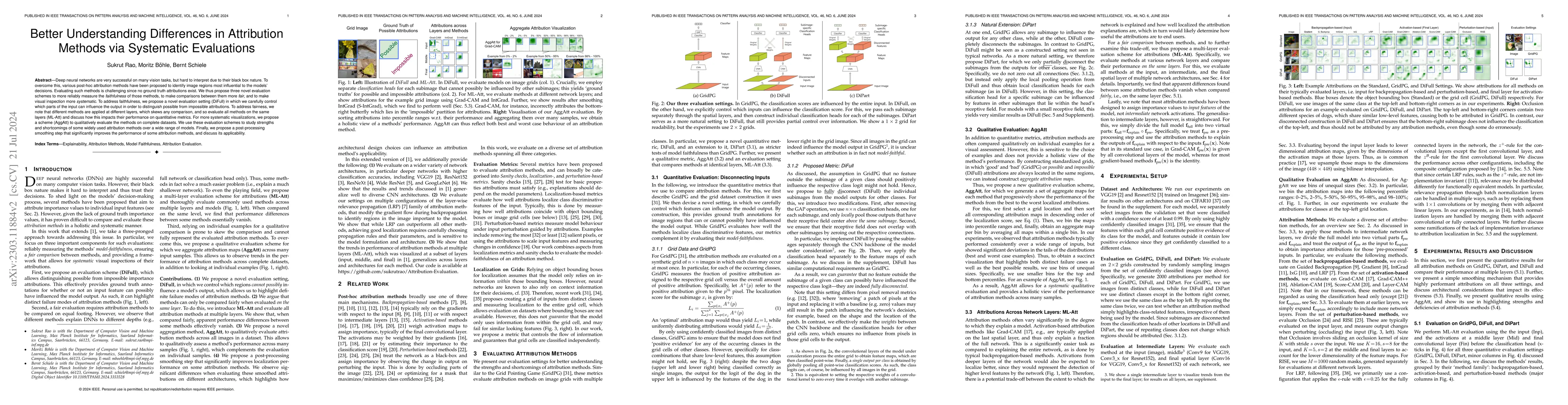 Thumbnail for Better Understanding Differences in Attribution Methods via Systematic
  Evaluations