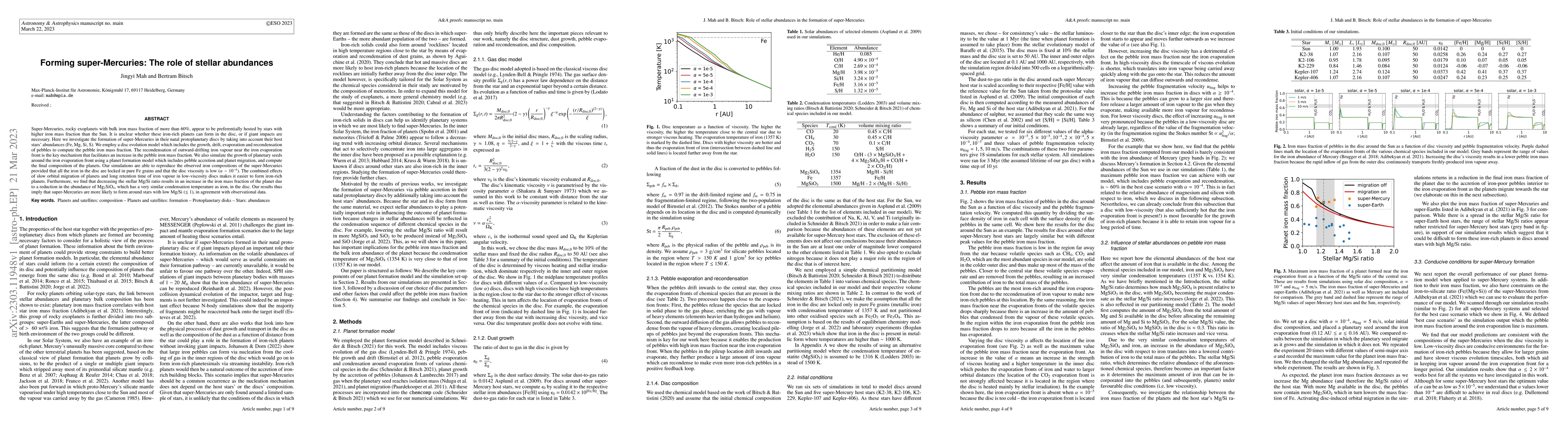 Thumbnail for Forming super-Mercuries: The role of stellar abundances