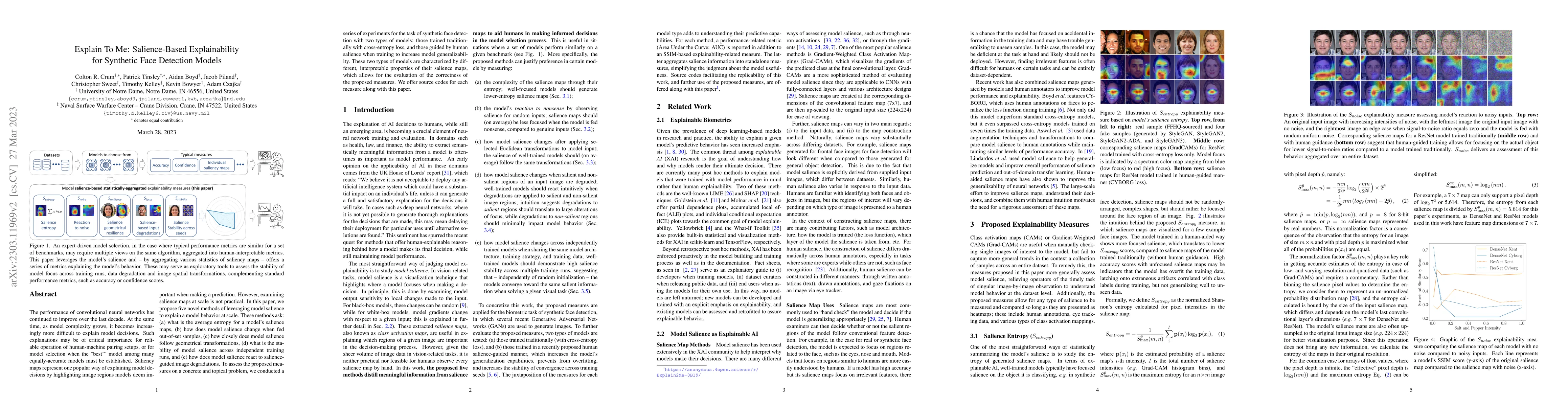 Thumbnail for Explain To Me: Salience-Based Explainability for Synthetic Face
  Detection Models