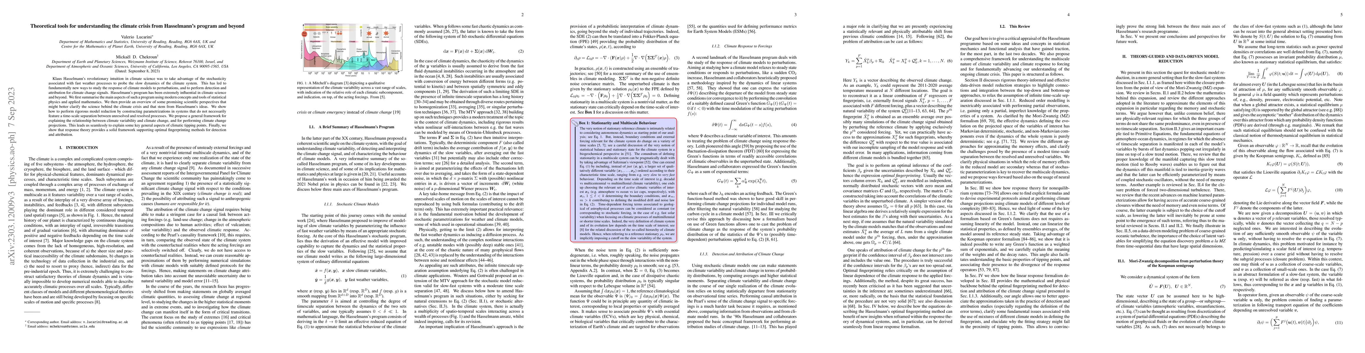 Thumbnail for Theoretical tools for understanding the climate crisis from Hasselmann's
  program and beyond