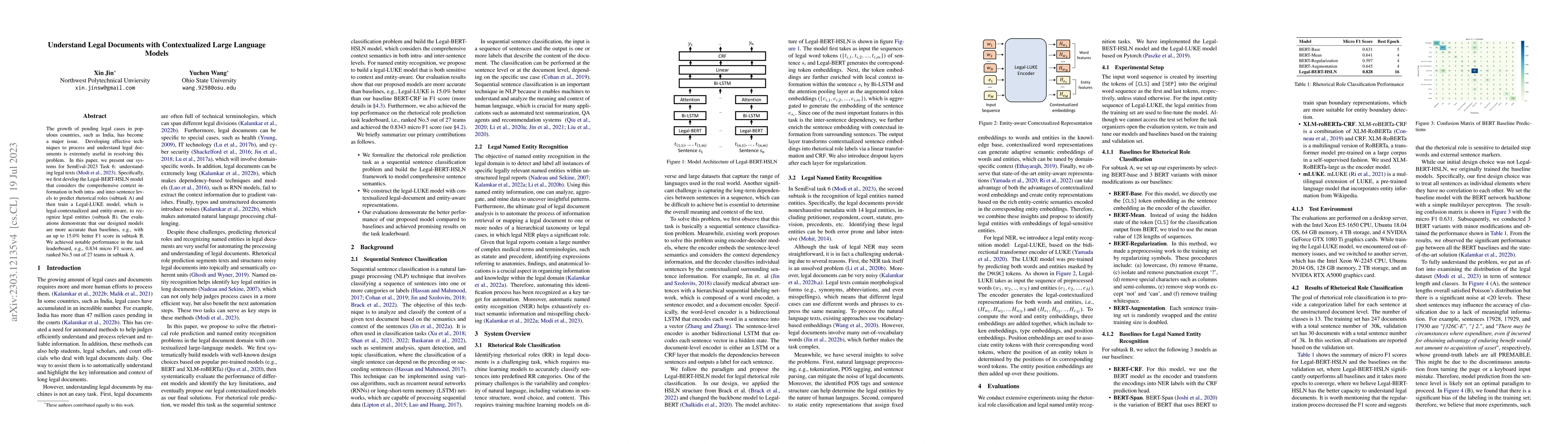 Thumbnail for Understand Legal Documents with Contextualized Large Language Models