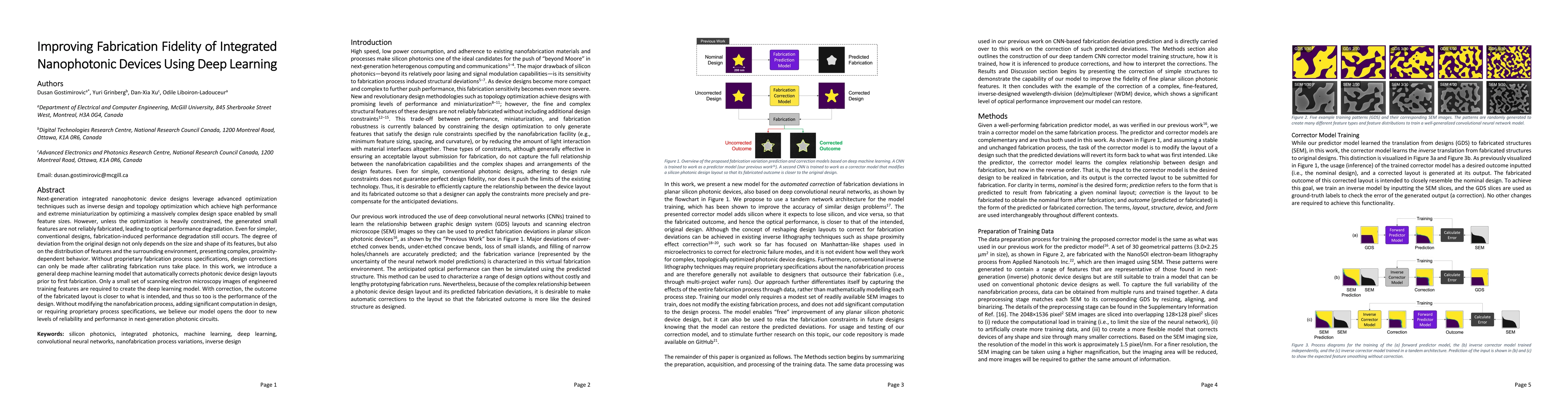 Thumbnail for Improving Fabrication Fidelity of Integrated Nanophotonic Devices Using
  Deep Learning