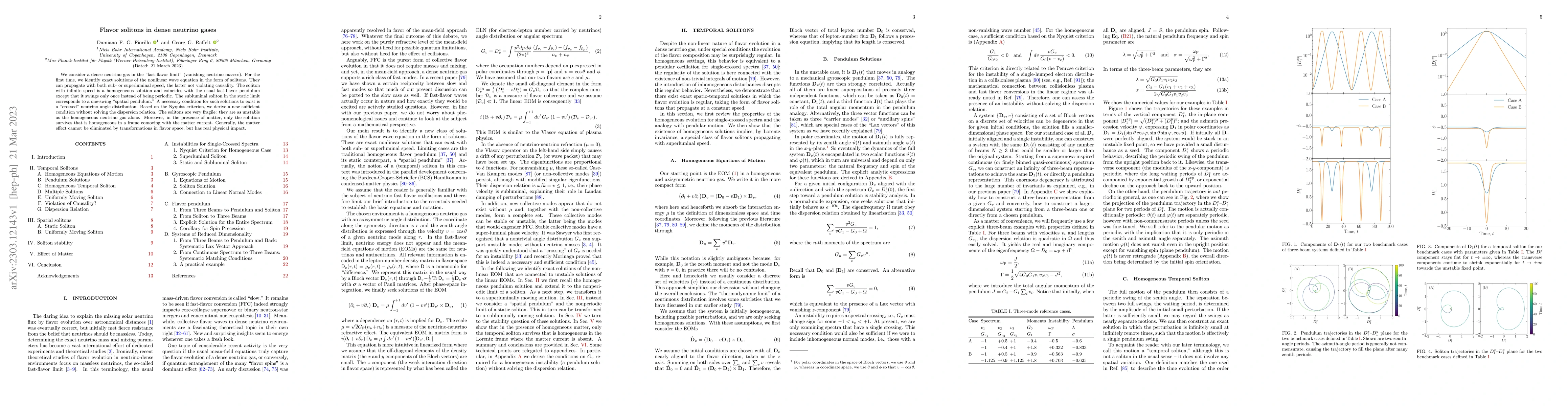 Thumbnail for Flavor solitons in dense neutrino gases