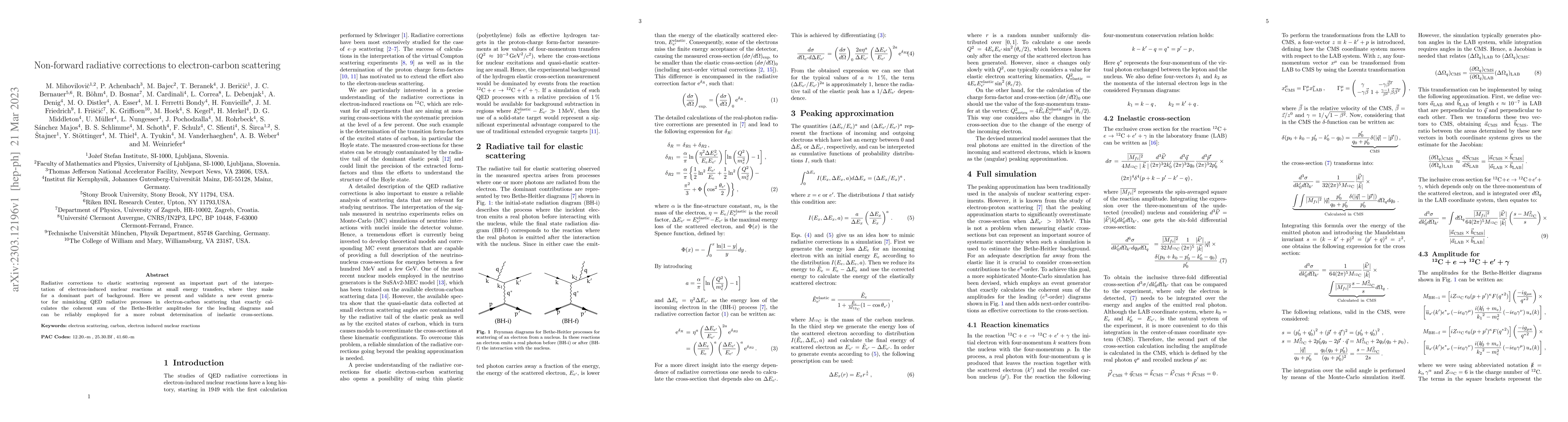 Thumbnail for Non-forward radiative corrections to electron-carbon scattering