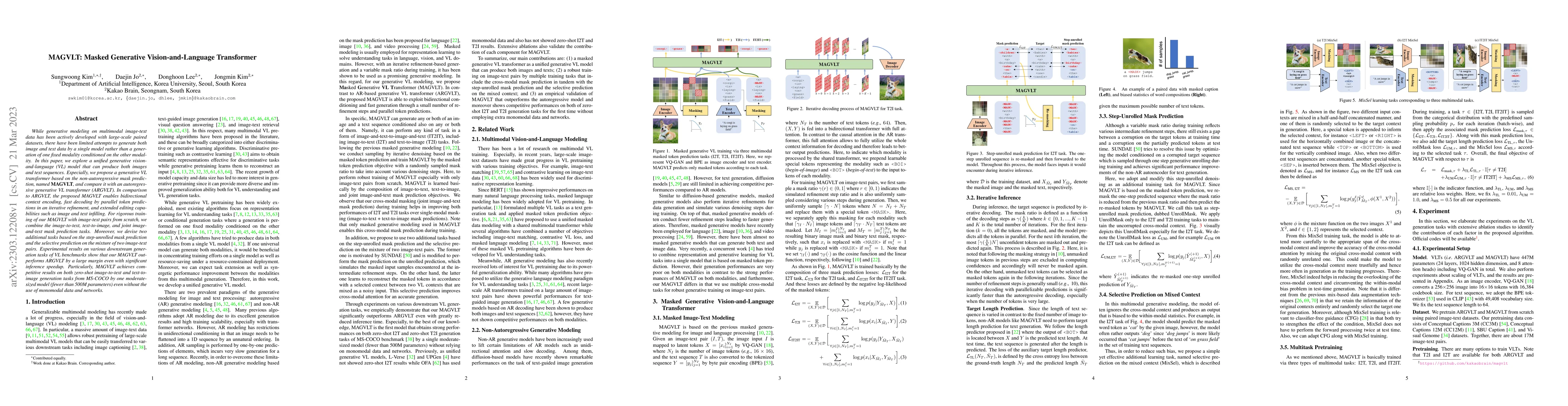 Thumbnail for MAGVLT: Masked Generative Vision-and-Language Transformer