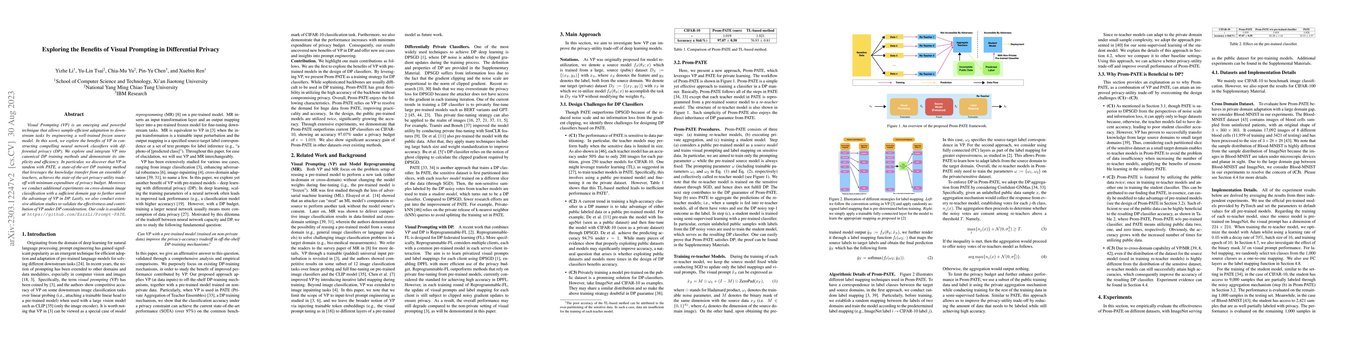 Thumbnail for Exploring the Benefits of Visual Prompting in Differential Privacy
