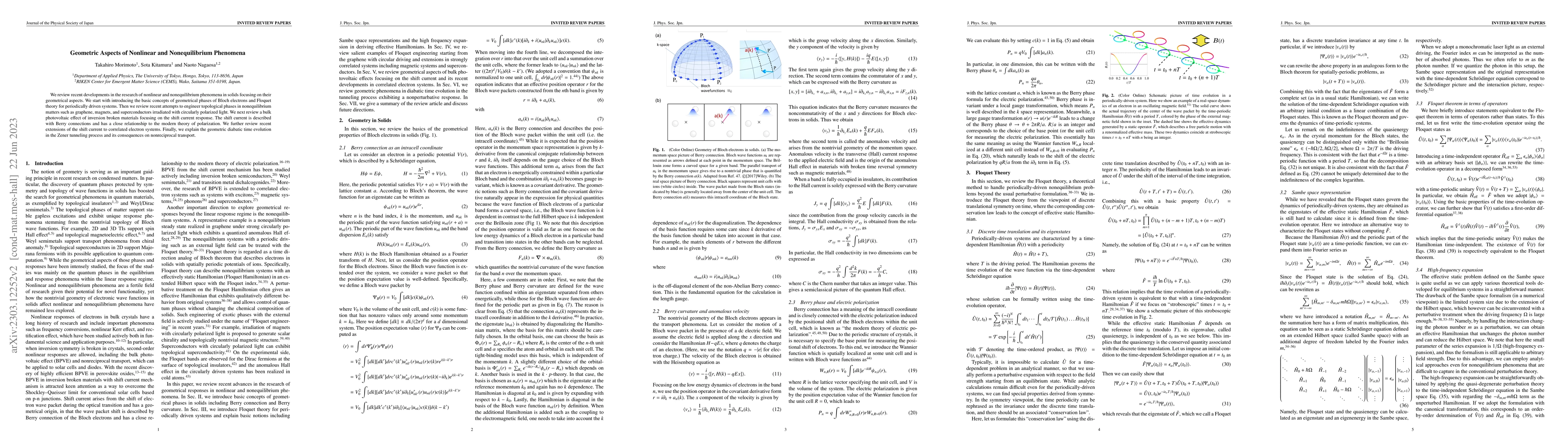 Thumbnail for Geometric aspects of nonlinear and nonequilibrium phenomena