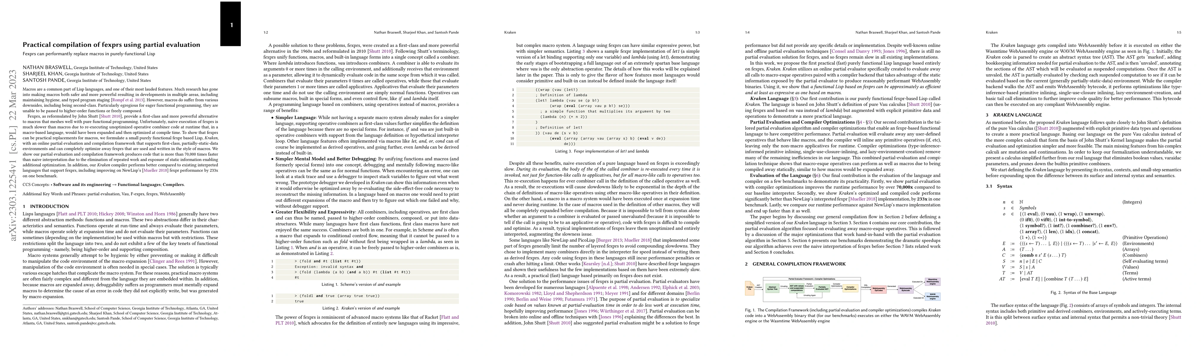 Thumbnail for Practical compilation of fexprs using partial evaluation: Fexprs can
  performantly replace macros in purely-functional Lisp